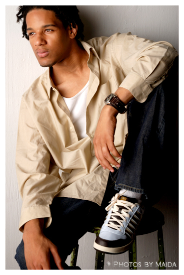 Male model photo shoot of Jamall Evans by fashionfreelancer in Studio - Richmond