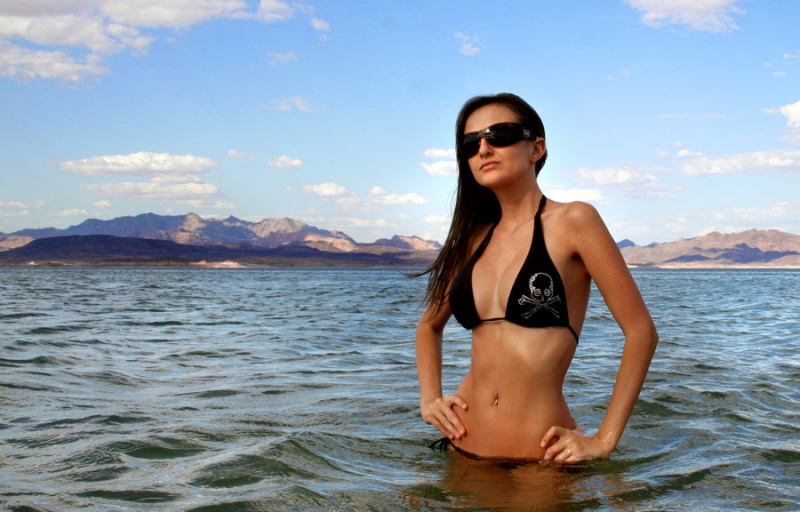Female model photo shoot of Ashley_Ellwood in Lake Mead