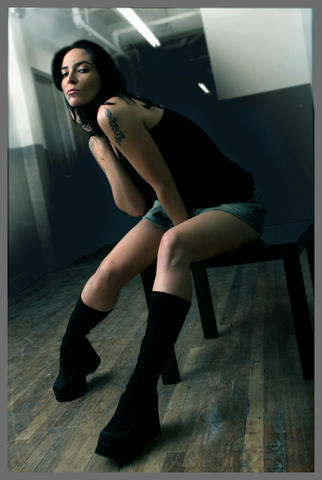 Female model photo shoot of Mamzelle_Mia by karl in Carl's studio in Montreal