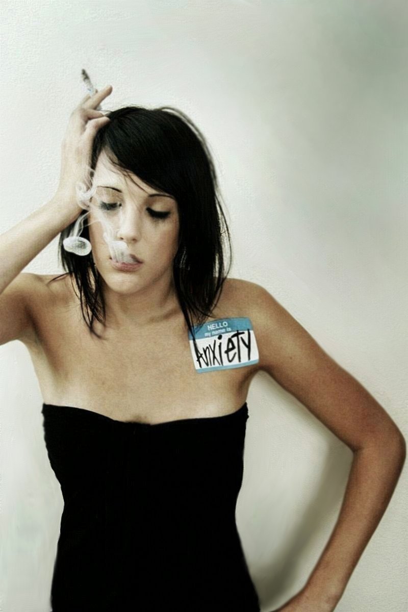 Female model photo shoot of Bad_Karma_Photo in The smoke isn't photoshopped.. I know, trippy, right?