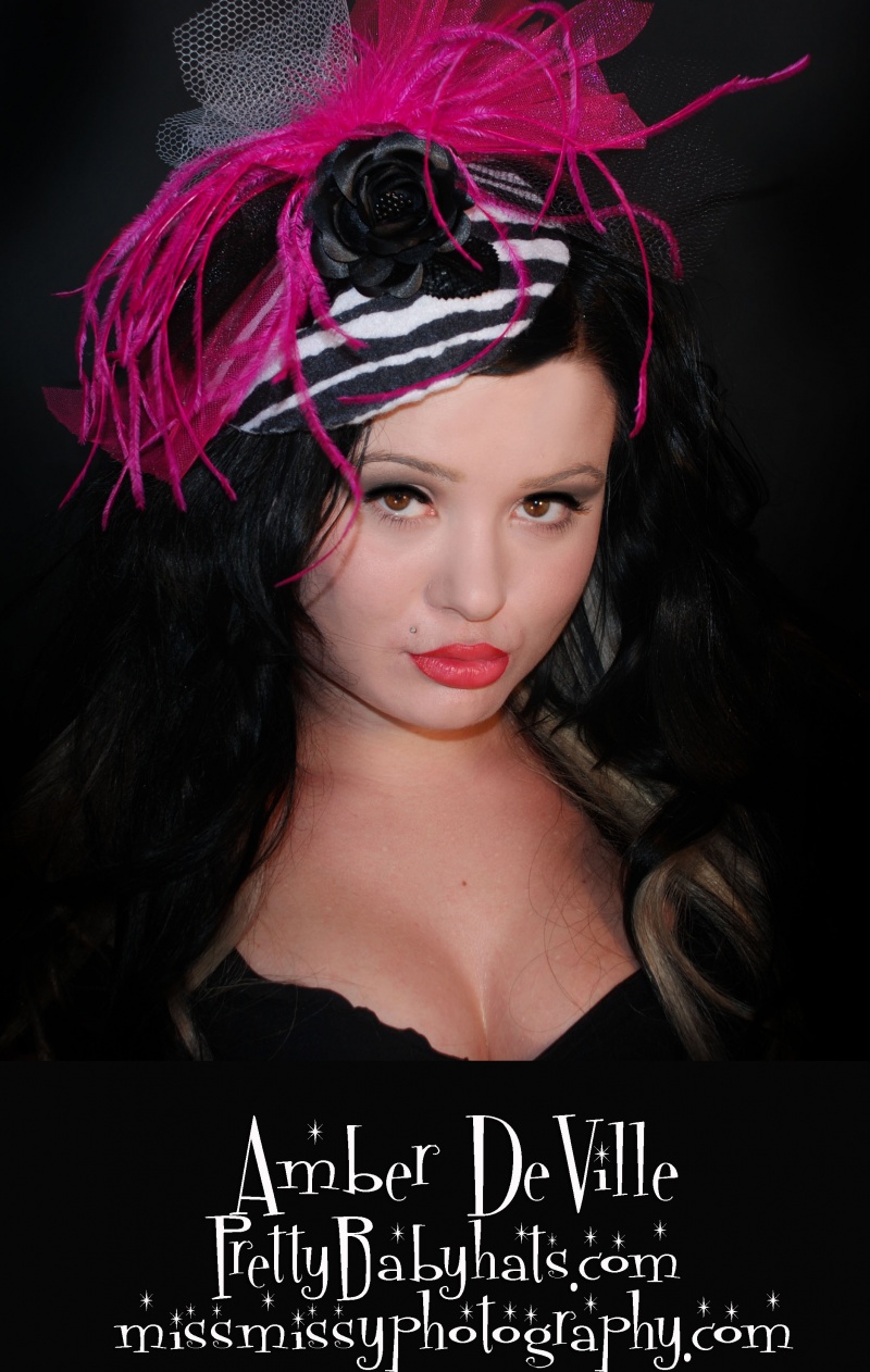 Female model photo shoot of PrettyBaby Hats