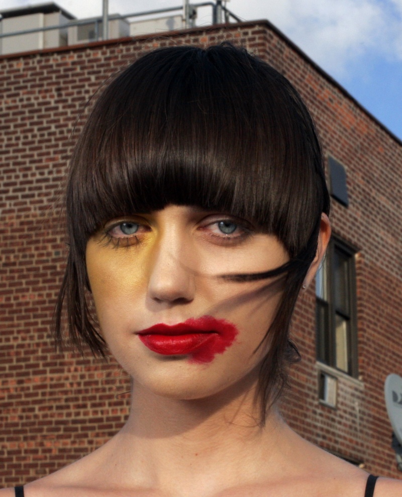 Female model photo shoot of Nicole Greener in Brooklyn Roof Top