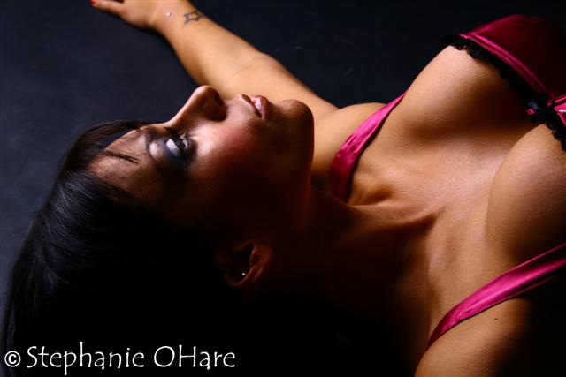 Female model photo shoot of Stephanie OHare and Jaynie in Contrast Studios, Glasgow