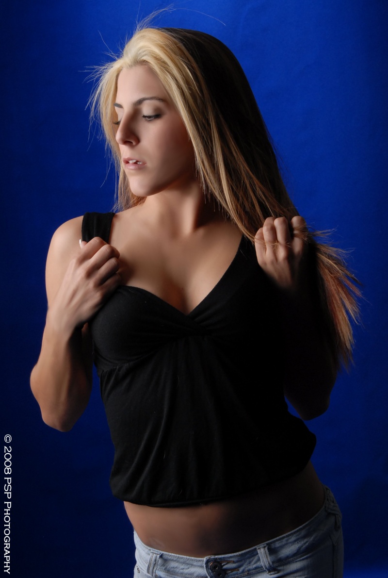 Female model photo shoot of Brandi CA in PSP Studios