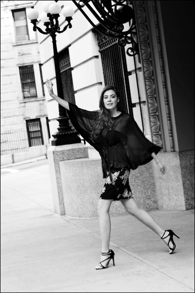 Female model photo shoot of INEKA by Cathrine Photography in NYC, clothing designed by Celestino - Designer
