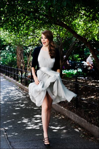 Female model photo shoot of INEKA by Cathrine Photography in NYC, clothing designed by Celestino - Designer