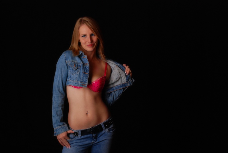 Female model photo shoot of Shannon36 by Justin in Studio 121