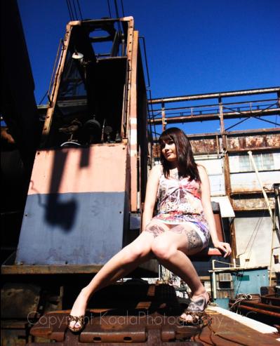 Female model photo shoot of Taylor Torture by Koala in Old Ship Yard