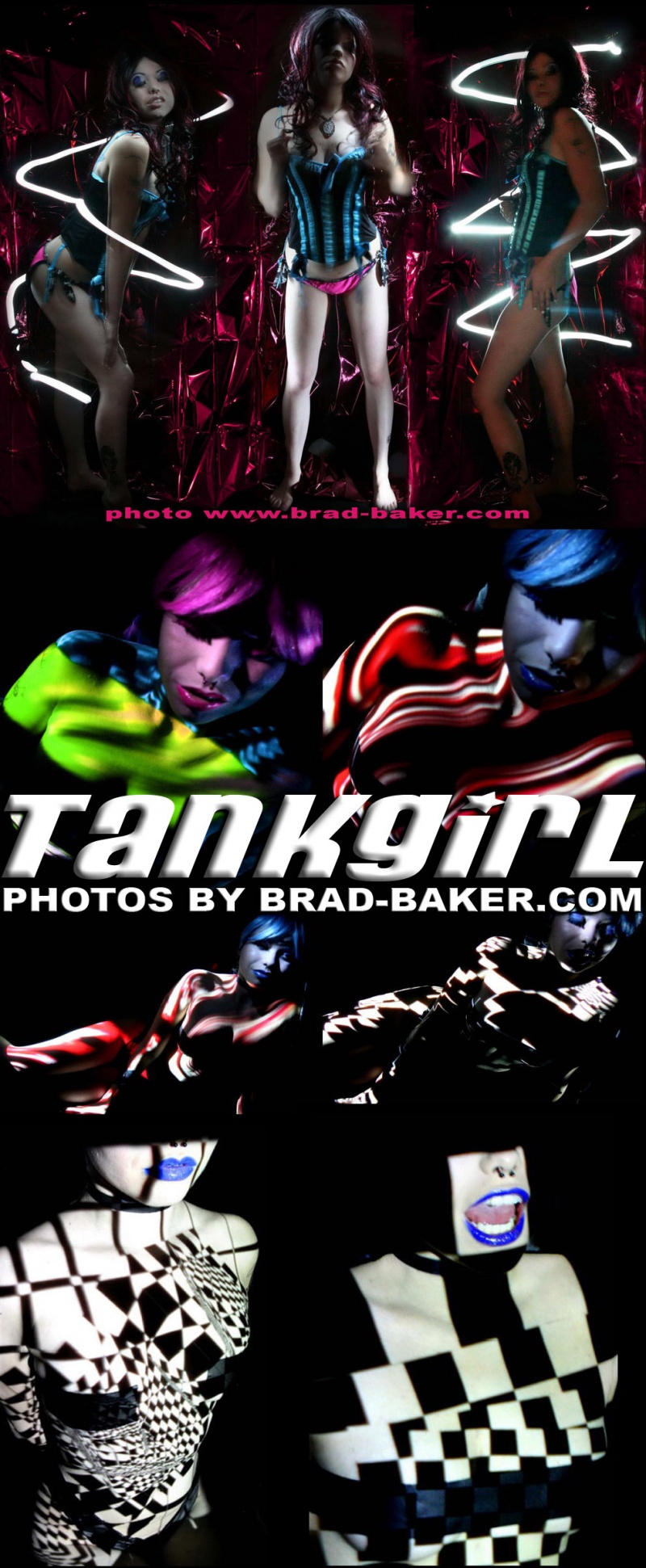 Male and Female model photo shoot of Brad Baker X-FX and Daisy Tanks in Hollywood CA  - JRay Studio
