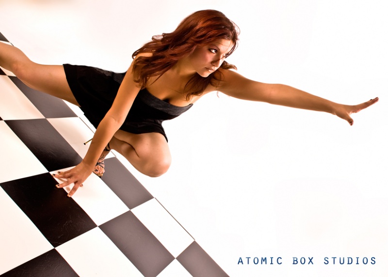 Female model photo shoot of Lunas in Atomic Box Studio