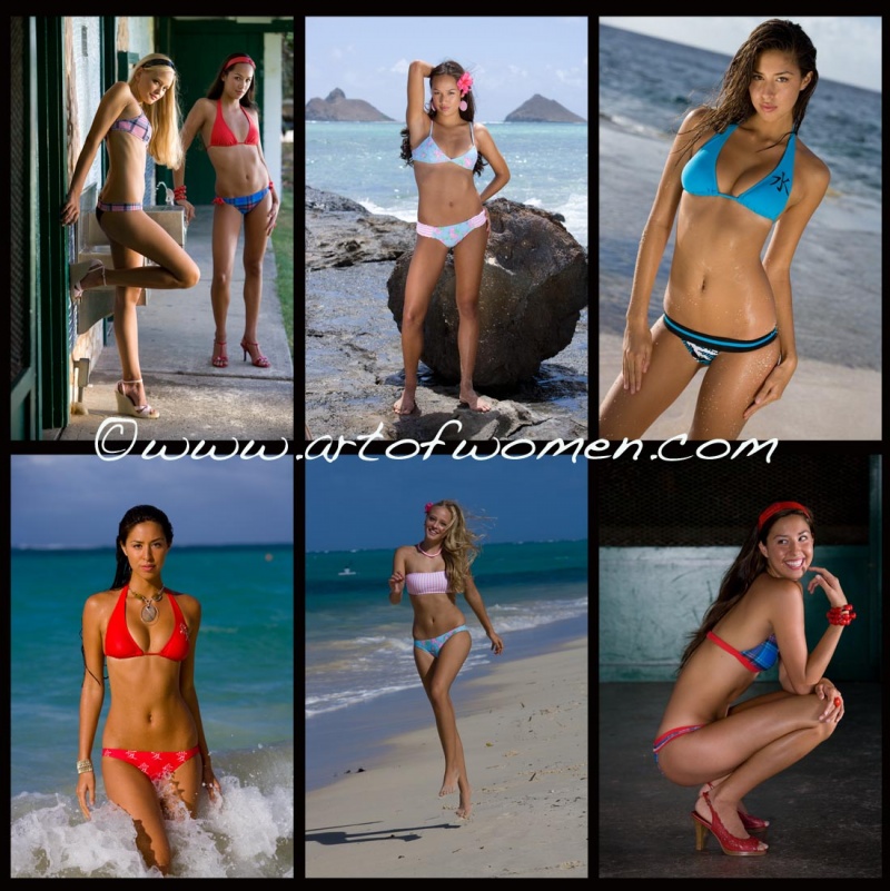 0 model photo shoot of art of women in hawaii