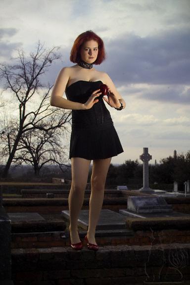 Female model photo shoot of Azhure by 16point2mm in Oakwood Cemetery, Montgomery, AL