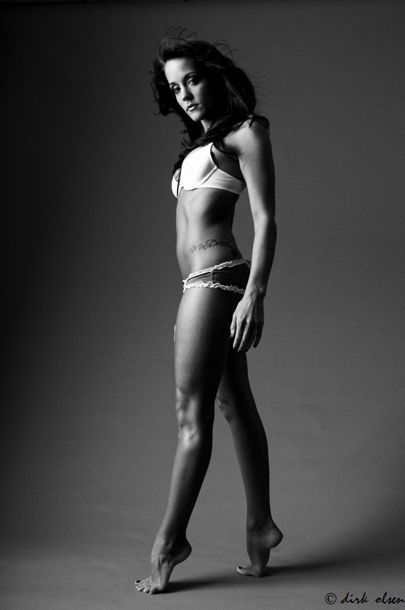 Female model photo shoot of Mindi Stoots by dirk olsen in Mike Trobee's Studio