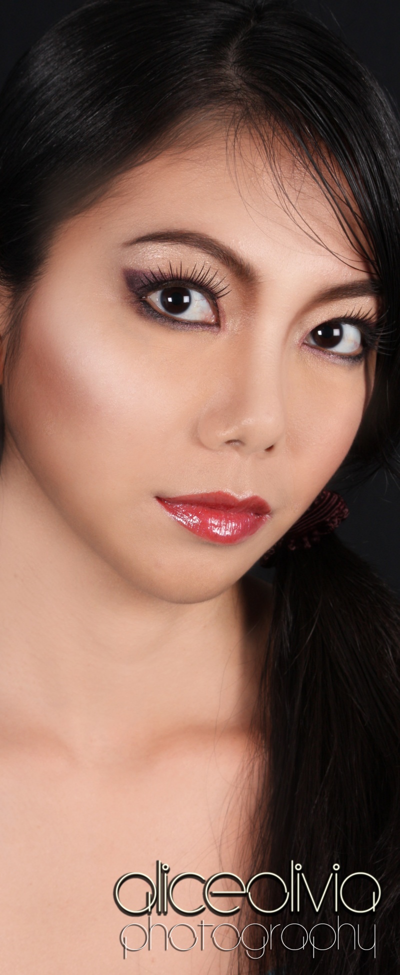 Female model photo shoot of Eunice Huang by AliceOliviaphotography in NYC, makeup by Kris Bacani