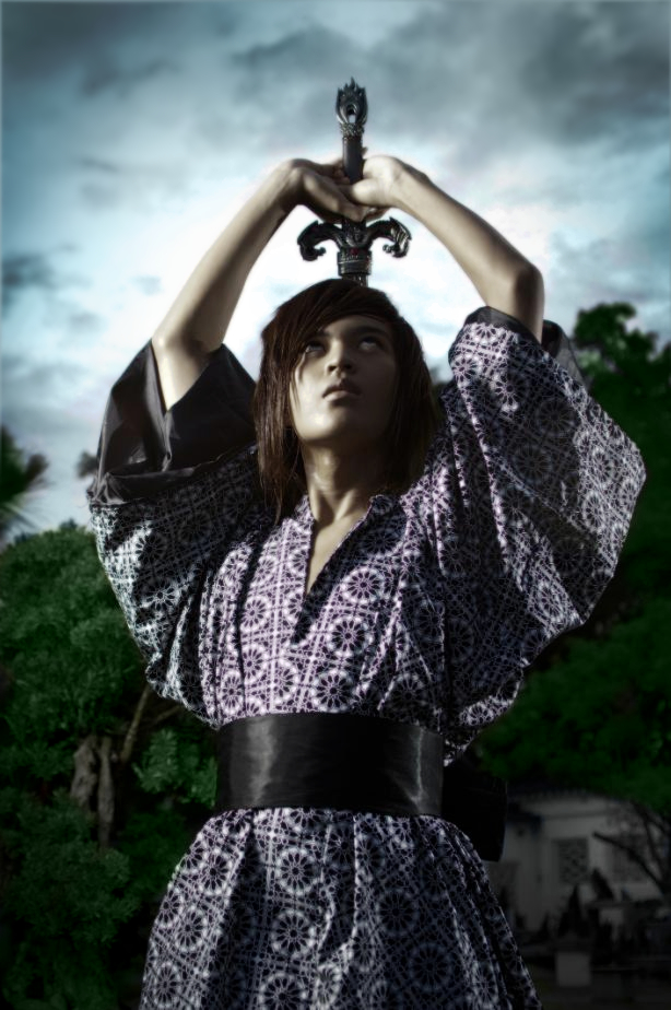 Male model photo shoot of Adi Rusydi A Rahman in Japanese Garden