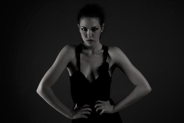 Female model photo shoot of Sherina Ng in studio shoot