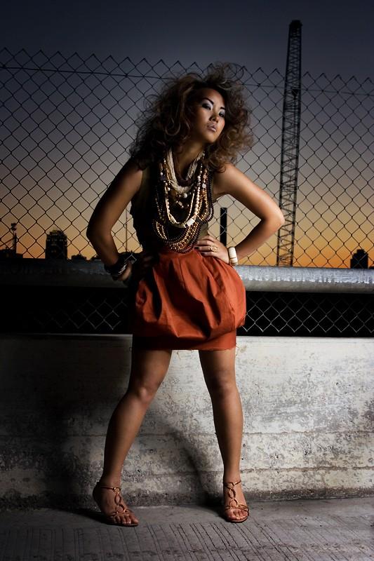 Female model photo shoot of Cicily Kong in Minneapolis Bridge