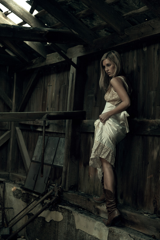 Female model photo shoot of Mary Mya by Studio-X in a barn in PA, wardrobe styled by StudioKlinic7