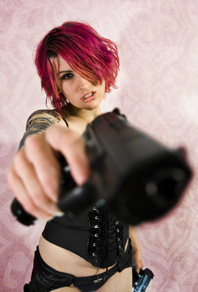 Female model photo shoot of Dice Suicide by Destroy Inc in Pleananton CA