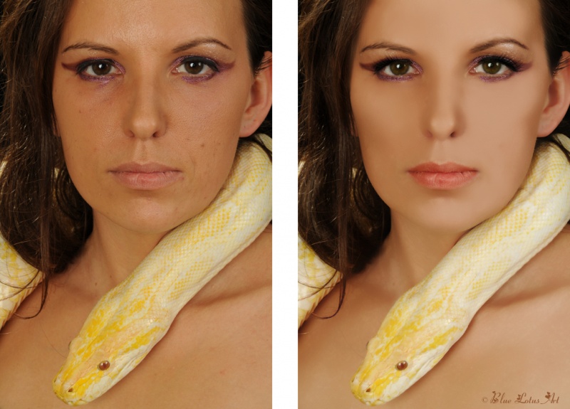 Female model photo shoot of Blue Lotus Retouching