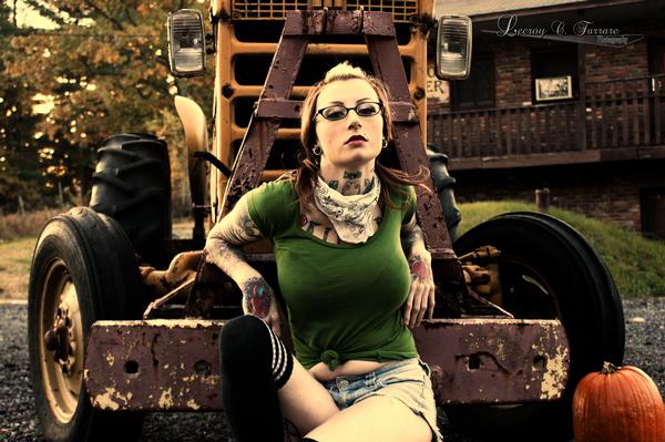 Female model photo shoot of Jyll Von Zombie in pelham nh 