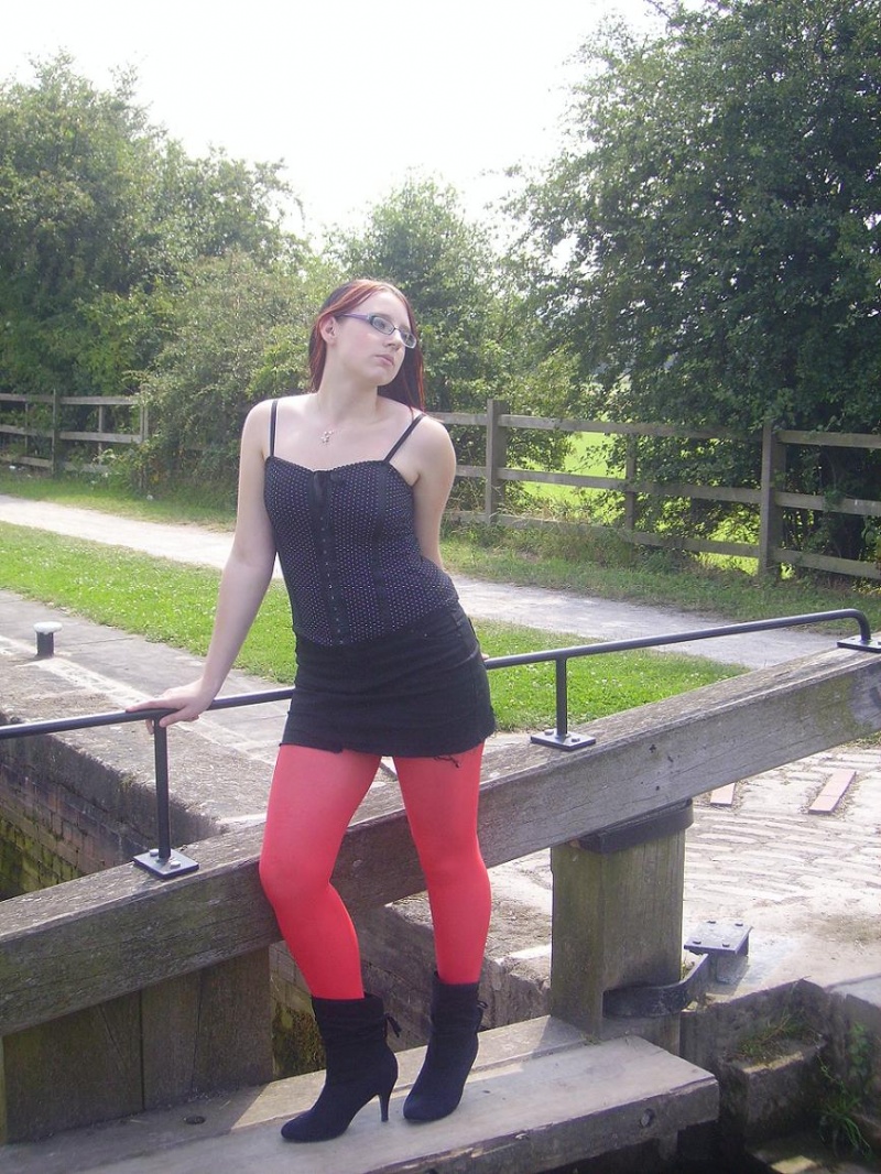 Female model photo shoot of Emma_-_Leigh in Chesterfield Canal