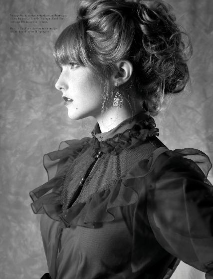 Female model photo shoot of Ginger Mey, wardrobe styled by TAYO L