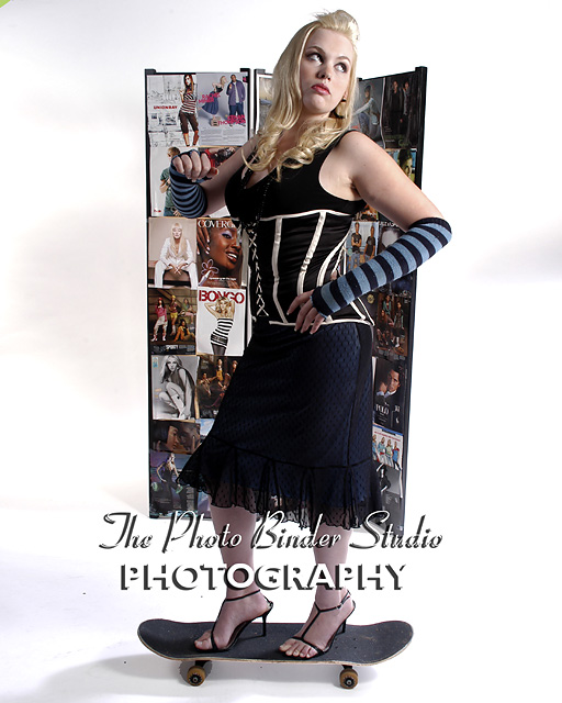 Female model photo shoot of Casey Wells in The Photo Binder Studio