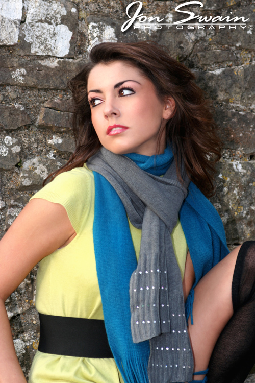 Female model photo shoot of Bryoni-Kate in ogmore castle