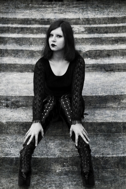 Female model photo shoot of Alannah Wilder in gothic fashion