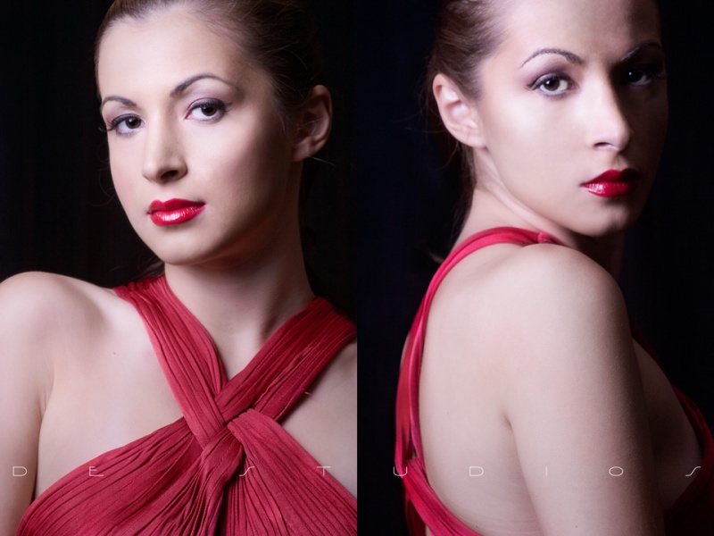 Female model photo shoot of Gigi Atlanta by Digital Dragon in Studio N. LV, makeup by BeautyByIsis