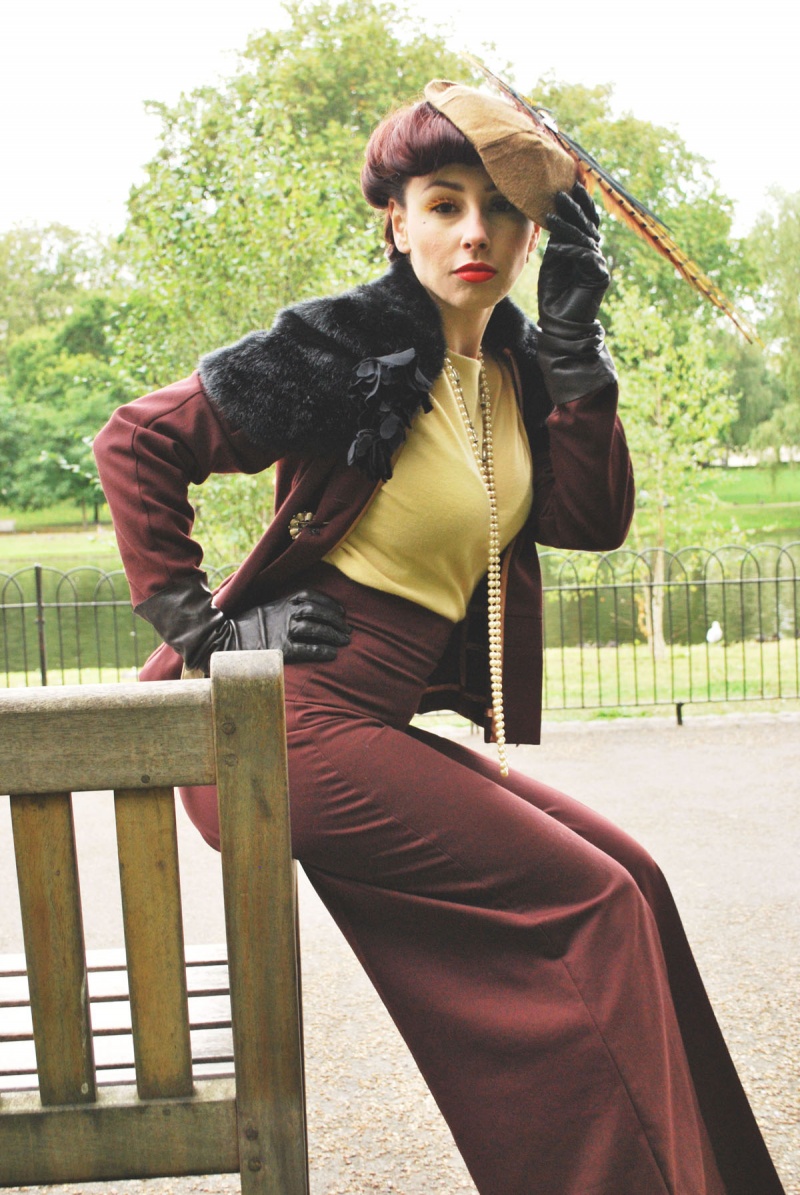 Female model photo shoot of LENKA PADYSAKOVA in St.James's Park, London