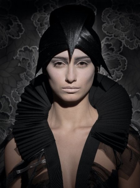 Female model photo shoot of LENKA PADYSAKOVA in Platinum bar-London
