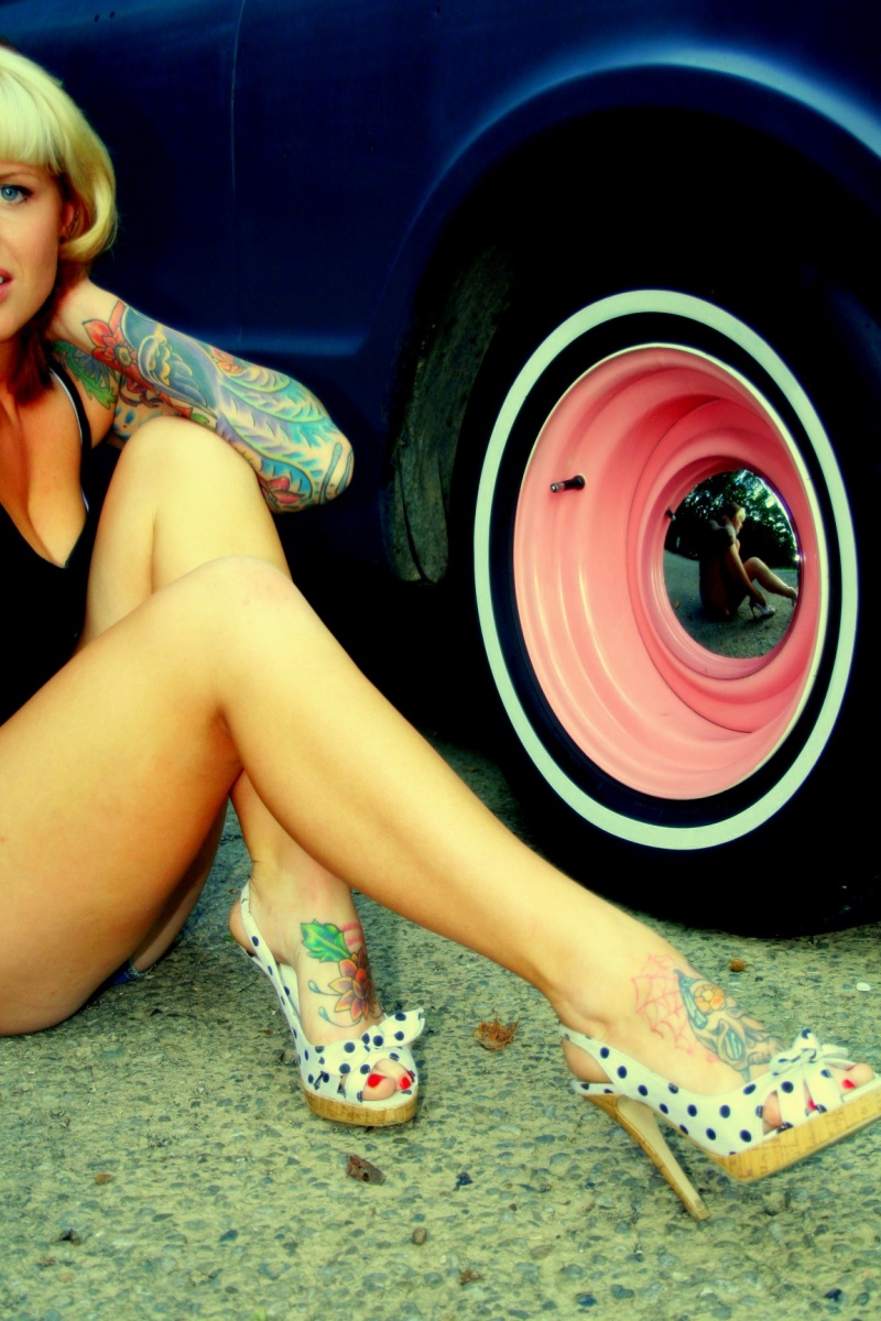 Female model photo shoot of rusty karr in hallow park, ohio