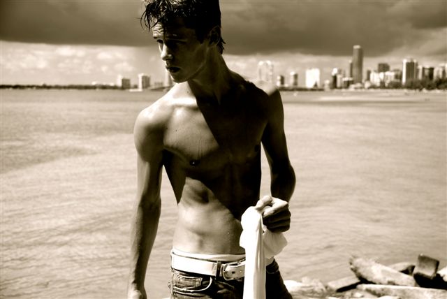 Male model photo shoot of Sterling U in Miami