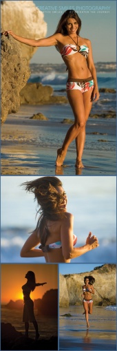 Female model photo shoot of Melinda Meyer by Creative Smiles Photography in Malibu Beach, California
