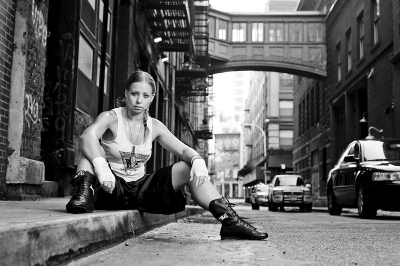 Female model photo shoot of Nina Binder by Photo by Chris Zedano
