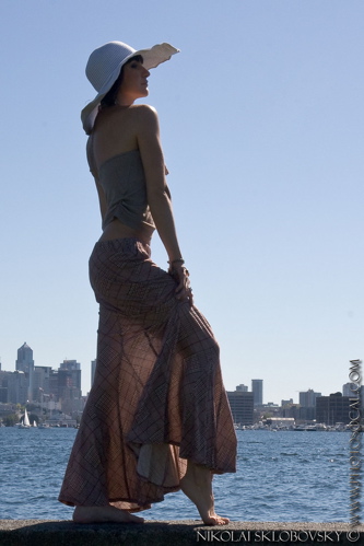 Female model photo shoot of rochelle_chocolat by PhotoSoCal in Lake Union, Seattle WA