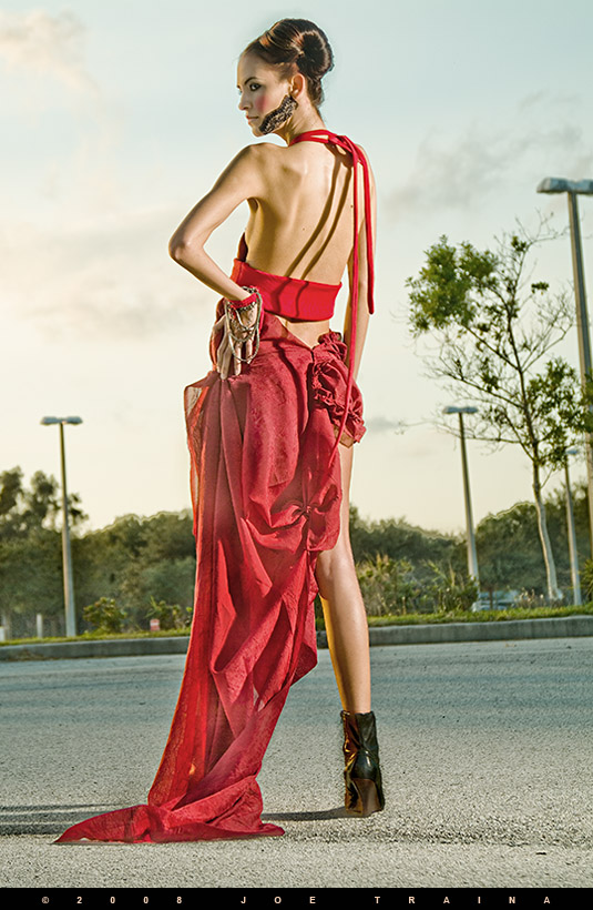 Female model photo shoot of Cassandra Joyce by Joe Traina Photography, makeup by GINA MIA, clothing designed by TIA GUGLIOTTA