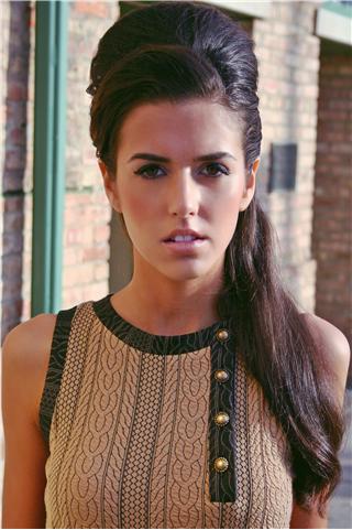 Female model photo shoot of Jovana V by EMF Photos, hair styled by angeleah, makeup by Makeup By Elizabeth