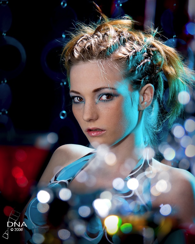 Female model photo shoot of WickedRose by DNA Photographic in DNA Studio        , makeup by HeidiMarieMUA
