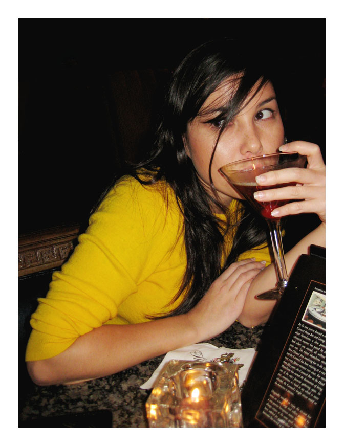 Female model photo shoot of LN Takes Peektures in Hotel Monteleone bar?  I don't recall . . . 