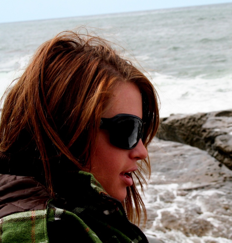 Female model photo shoot of Michaela largent in ocean beach