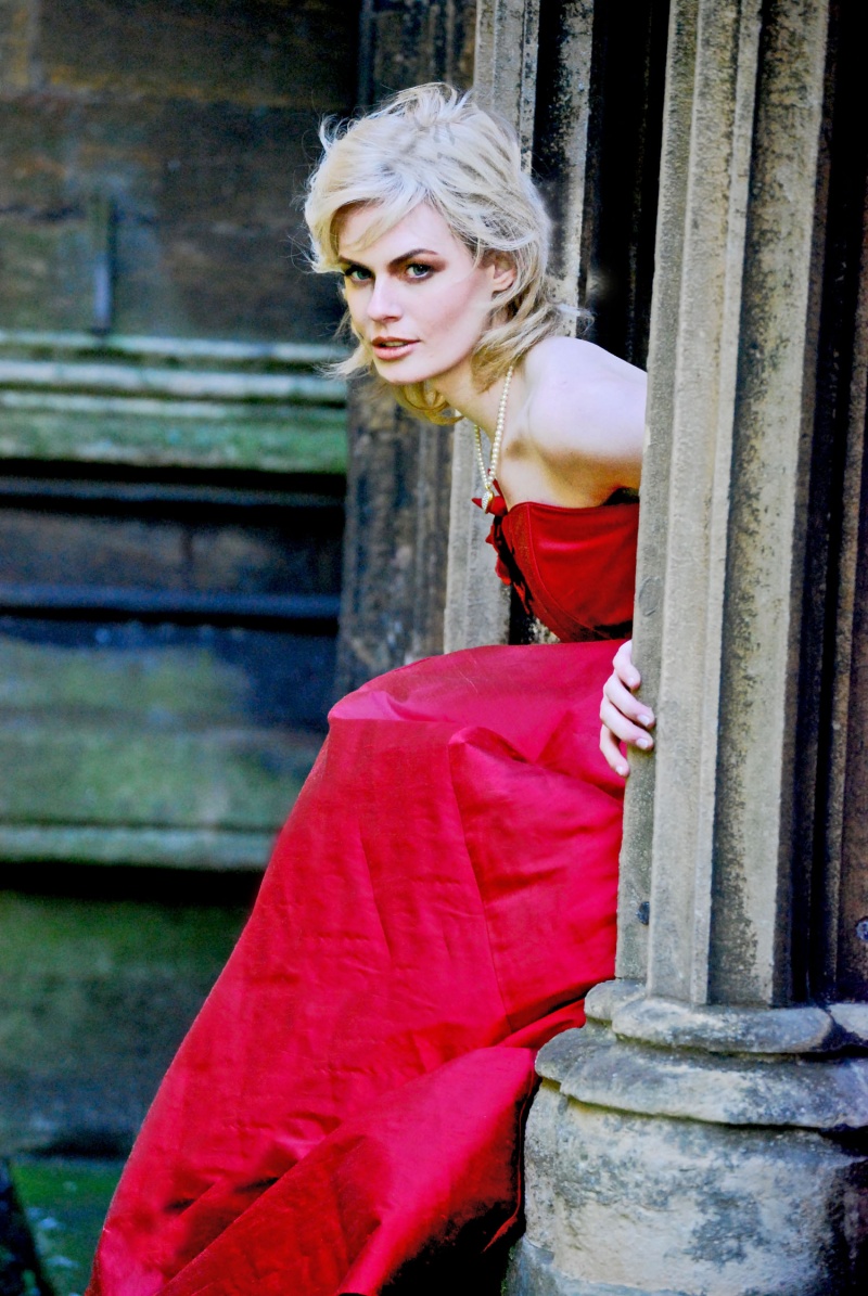 Female model photo shoot of Yvette Purser by CourtneyLouise in Lincoln Cathedral, makeup by Vicki Millar