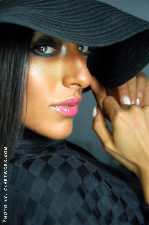 Female model photo shoot of FOUFOU by COURTNeY BARRON in Los Angeles, makeup by FouFou Makeup