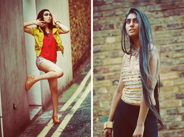 Female model photo shoot of HannahMia, Ying and Kiren Modi in London, makeup by Branka Vorkapic