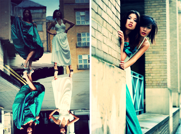 Female model photo shoot of HannahMia, Ying and Charlene Dang in London, makeup by Sarah_Baxter