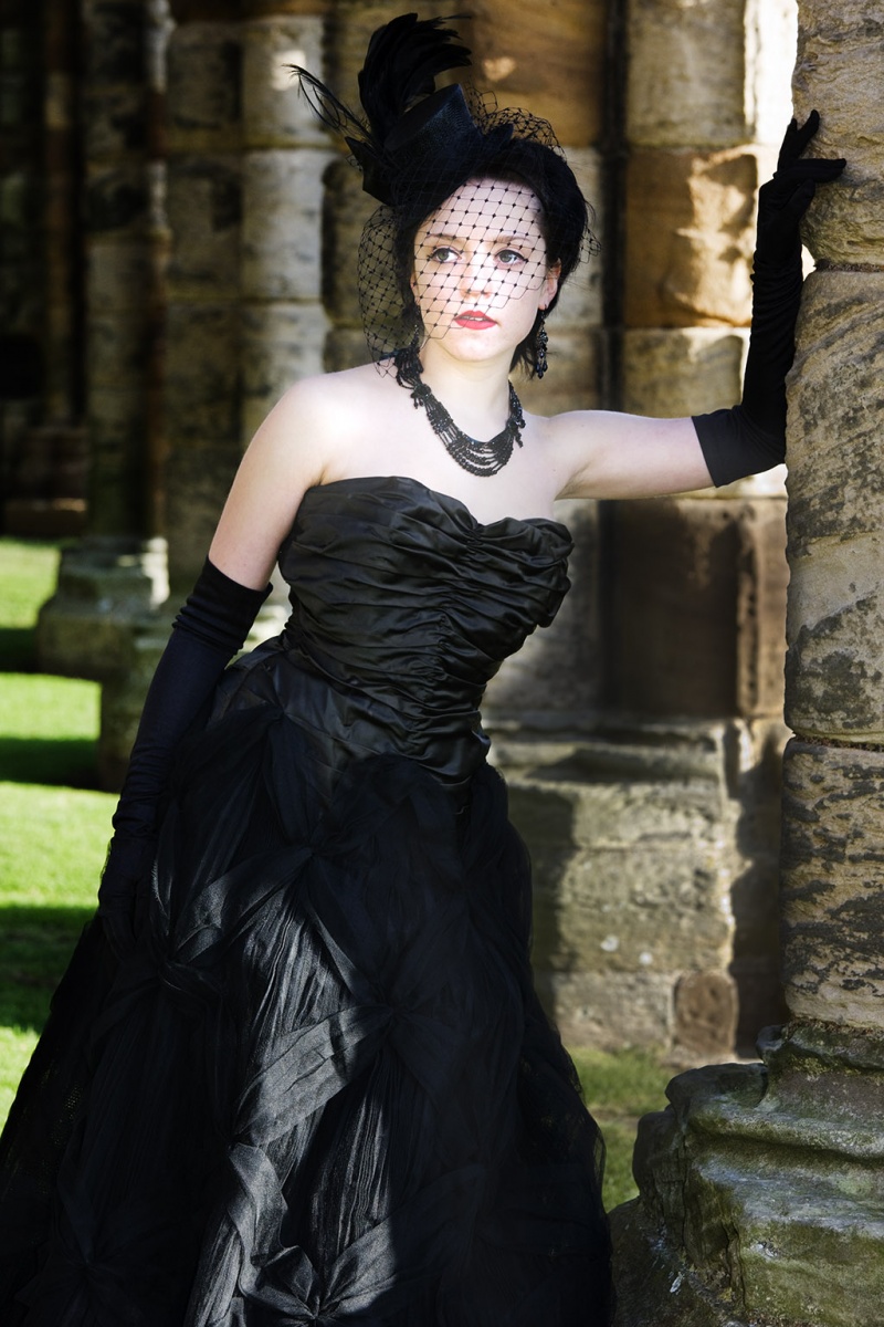 Female model photo shoot of Jules Middlebrook in Whibty Abbey