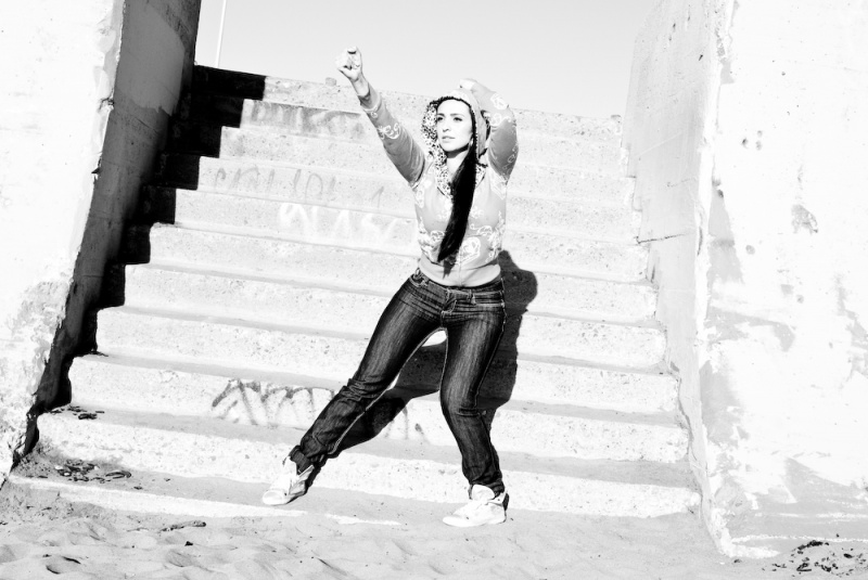 Female model photo shoot of GenevieveCP in Ocean Beach, San Francisco