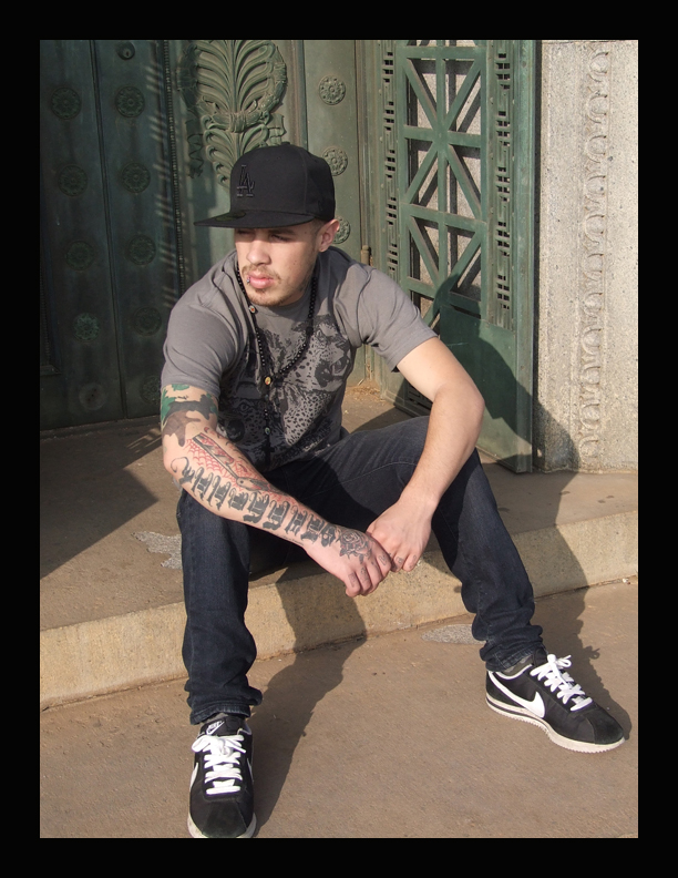 Male model photo shoot of Concept Oner in east l.a.